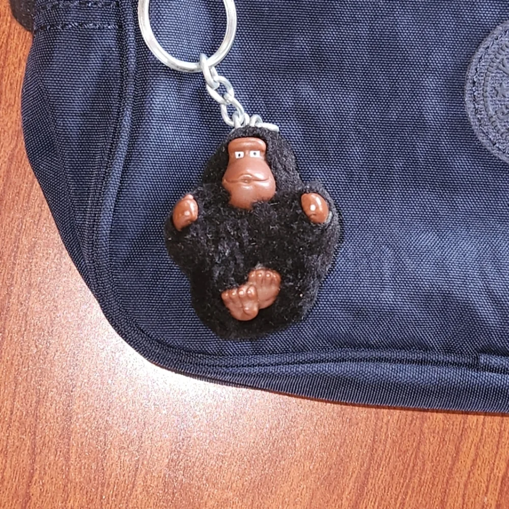 Kipling Dee II Navy Crossbody Bag with BagCharm –Excellent Condition